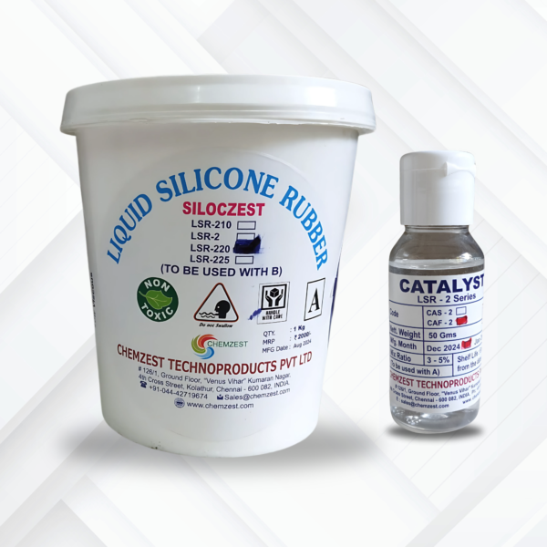 Silcozest LSR 220 Liquid Silicone Rubber – 2-Pack (White Color) | Premium Quality Silicone Solution
