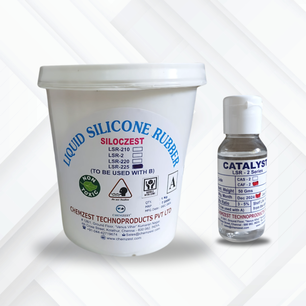 Silcozest LSR 225 Liquid Silicone Rubber – 2-Pack (White Color) | Premium Quality for Precision Applications