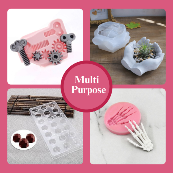 RANA POLYMERS Silicone Mold Making Kit,25A Liquid Silicone Rubber,1:1 Mixing Ratio|Jelly Tray,Artificial Jewelry,Cement Statues Mold Making|Translucent - Image 6