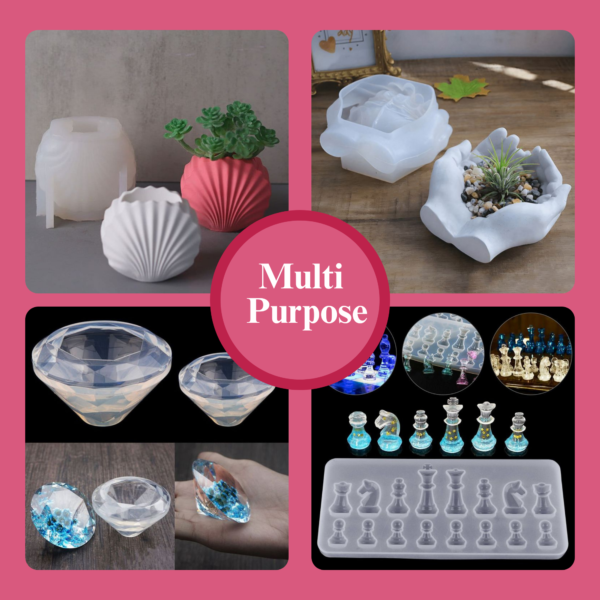 RANA POLYMERS Silicone Mold Making Kit,35A RTV Liquid Silicone Rubber,Non Toxic,Odorless-1:1 Mixing Ratio|Artificial Hand,Rapid Prototyping,Concrete Mold|Translucent - Image 6
