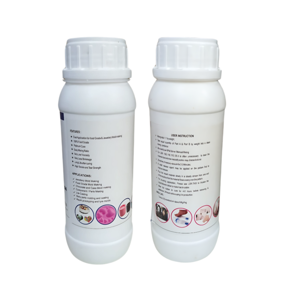 RANA POLYMERS Skin Soft Silicone Making Kit,00A RTV Liquid Silicone Rubber,Non-Toxic,Odorless-1:1 Mixing Ratio|Body Organs,Artificial Limbs,Shoe Insole - Image 2
