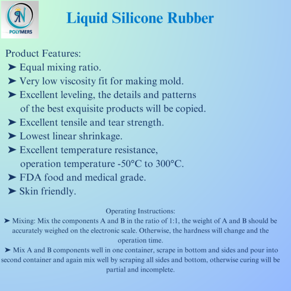RANA POLYMERS SILOCZEST Skin Soft Silicone Making Kit,115 RTV Liquid Silicone Rubber,Non-Toxic,Odorless-1:1 Mixing Ratio|Body Organs,Artificial Limbs,Shoe Insole|Translucent - Image 8